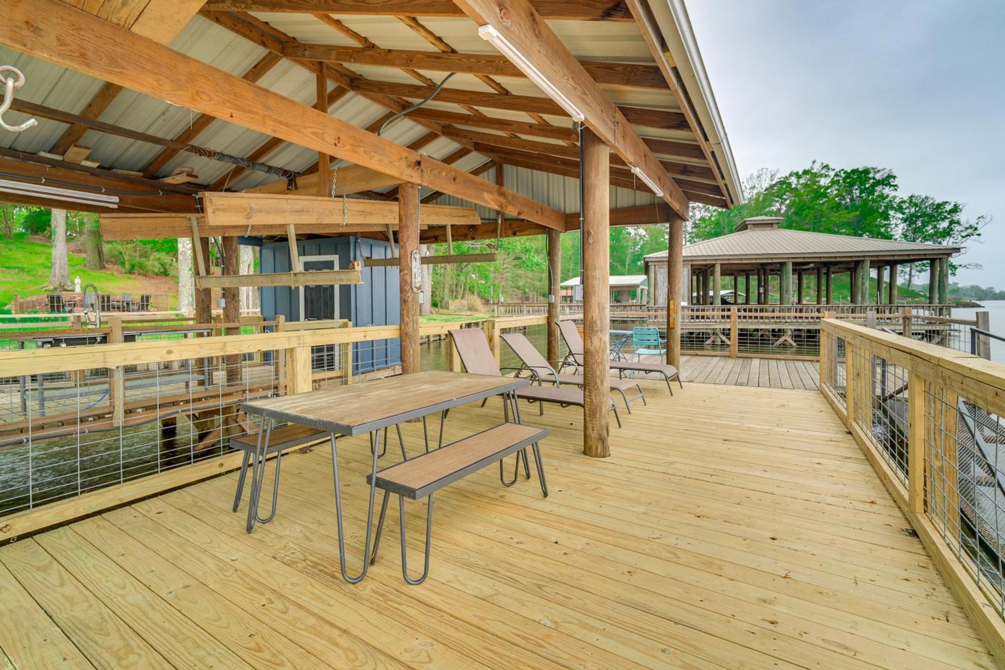 Waterfront House On Toledo Bend With Private Dock! Villa Alliance Ngoại thất bức ảnh